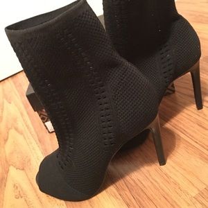 Inspector Black Knit Booties